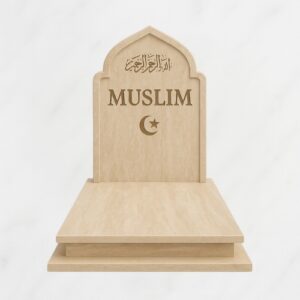 Friedliche Ruhe - Travertin -Muslimgravestone